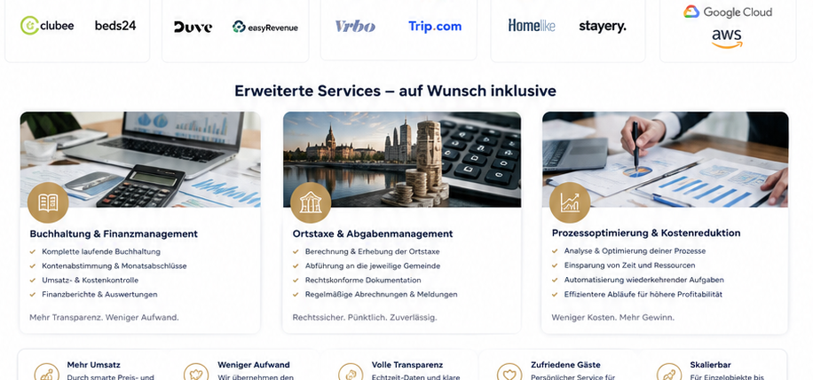 Treasure Home Full Service: Buchhaltung, Ortstaxe und Prozessoptimierung