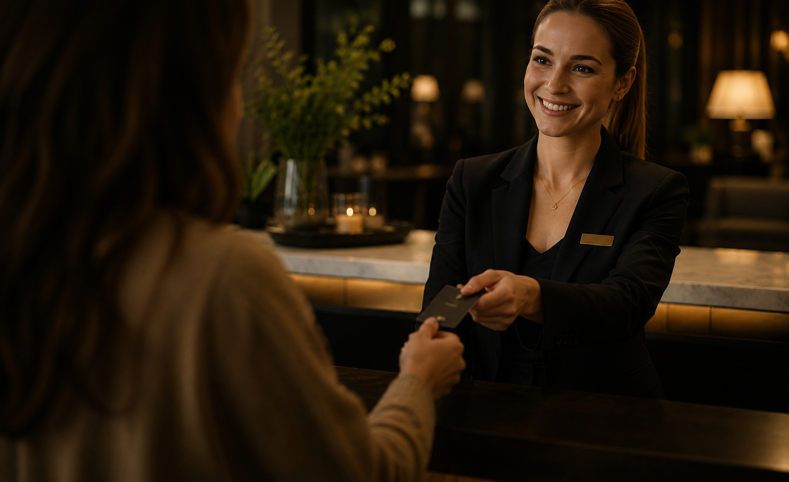 Persönlicher Service in der Hotel-Lobby